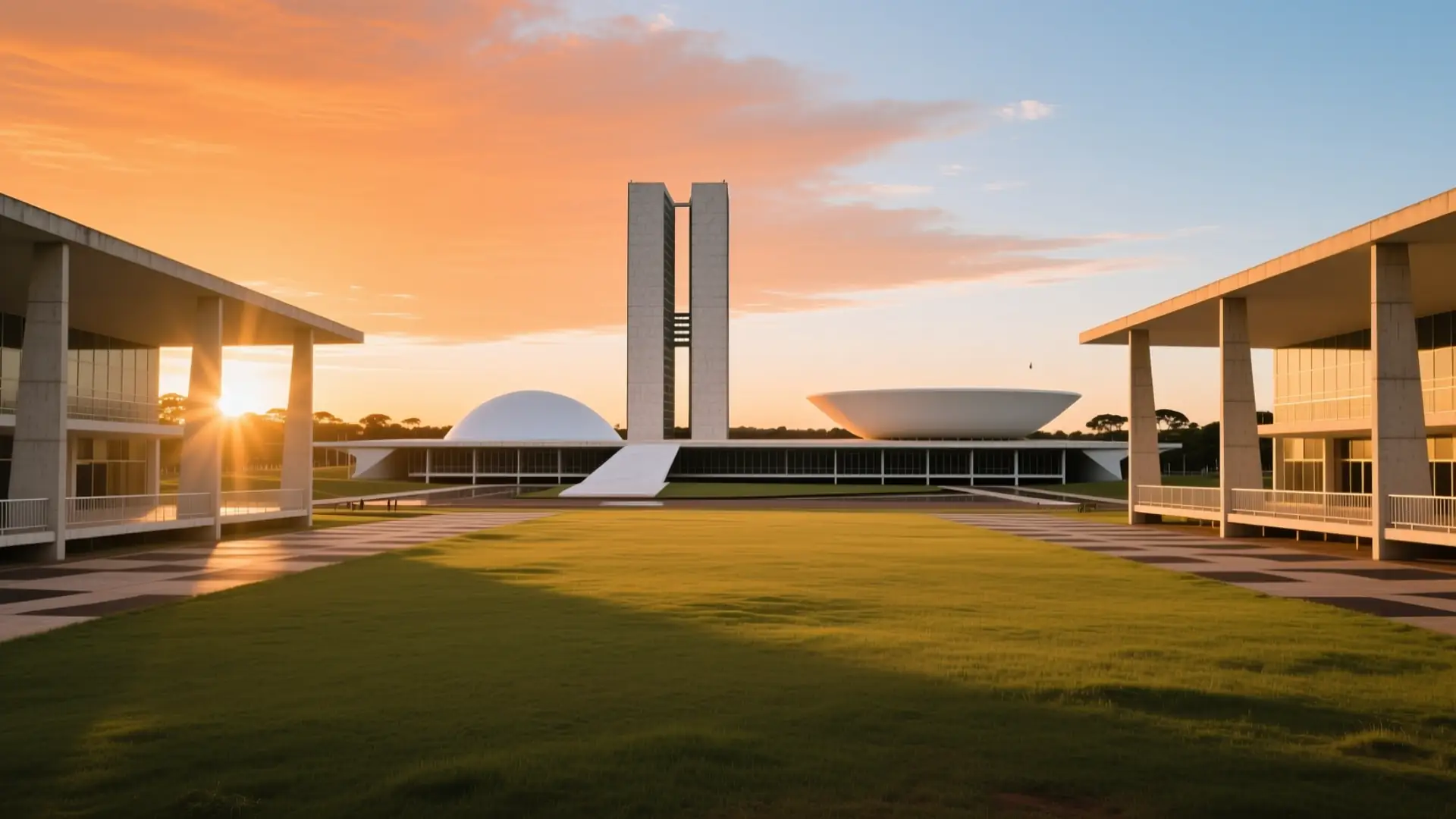 Ilustração da Esplanada dos Ministérios com o Congresso Nacional ao fundo em Brasília, DF, na página sobre médico para emagrecer em Brasília.