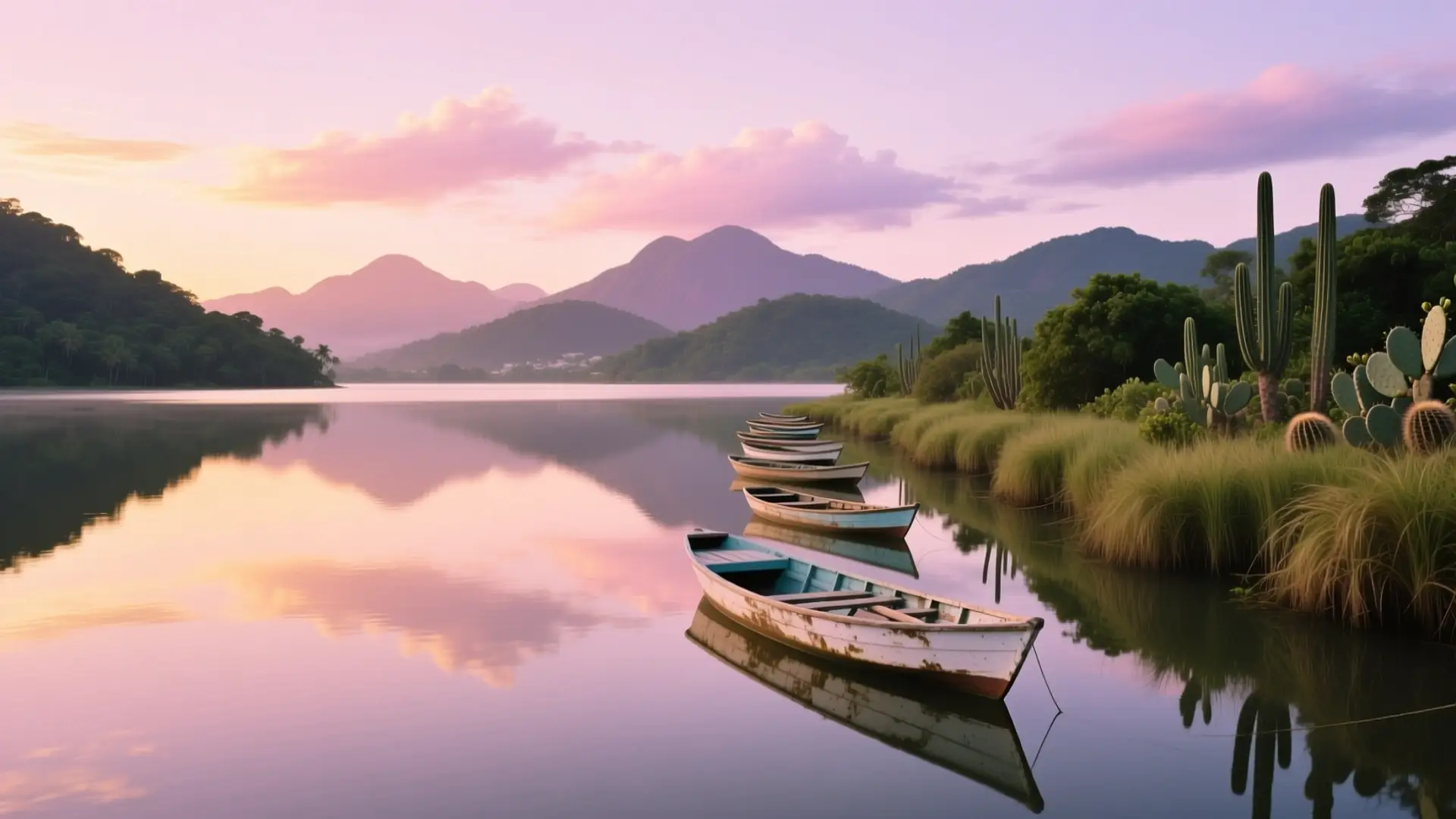 Ilustração da lagoa de Maricá com a serra ao fundo em Maricá, RJ, na página sobre médico para emagrecer em Maricá.